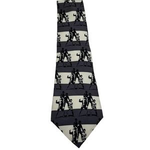 THE BEATLES FAMOUS PHOTO LIMITED GRAY WHITE MEN’S TIE
